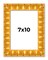 7x10 Bamboo Picture Frame with UV-Resistant Acrylic & Acid Free Backing, Available in 4 Finishes - Brown, Black, Gold, and Natural